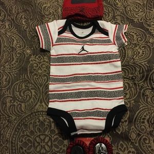 Michael Jordan onesie , hat , socks
